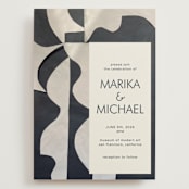 "Modern Marriage" - Wedding Invitations in Cream by cyrille gulassa - Front