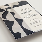 "Modern Marriage" - Wedding Invitations in Cream by cyrille gulassa - Detail