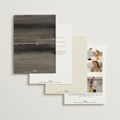 "ataraxia" - Wedding Invitations in Ivory by Anastasia Makarova - Back of Card Options