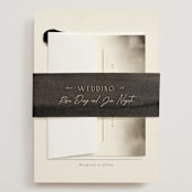 "ataraxia" - Wedding Invitations in Ivory by Anastasia Makarova - Assembled with Belly Band