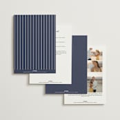 "Marked" - Wedding Invitations in Navy by JoAnn Jinks - Back of Card Options