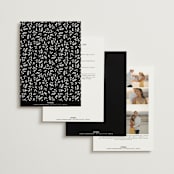 "Classically Elegant" - Wedding Invitations in Snow by Brandy Folse - Back of Card Options