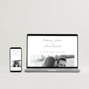 "Classically Elegant" - Wedding Invitations in Snow by Brandy Folse - FREE Wedding Website