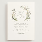 "delicate buds" - Wedding Invitations in Olive by Jennifer Wick - Front