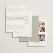 "Sweeping" - Wedding Invitations in Linen by Carolyn Nicks - Back of Card Options
