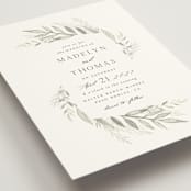 "Sweeping" - Wedding Invitations in Linen by Carolyn Nicks - Detail