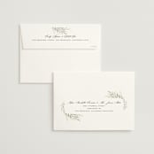 "Sweeping" - Wedding Invitations in Linen by Carolyn Nicks - FREE Recipient Addressing