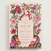 "Indian floral chintz lush" - Wedding Invitations in Ivory by Caroline Bonne Muller - Front