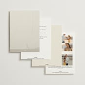 "Glide" - Wedding Invitations in Porcelain by Jennifer Postorino - Back of Card Options