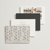 "etched floral" - Wedding Invitations in Stone by Phrosné Barwood - Back of Card Options