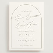 "Amelia" - Wedding Invitations in Olive by Kristie Kern - Front