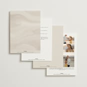 "Corner" - Wedding Invitations in Linen by Kelly Schmidt - Back of Card Options
