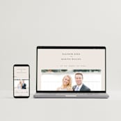 "Corner" - Wedding Invitations in Linen by Kelly Schmidt - FREE Wedding Website