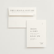 "Clarity" - Wedding Invitations in Diamond by Heather Cairl - Invitation with Envelope