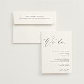 "We Do" - Wedding Invitations in Ink by lulu and isabelle - Invitation with Envelope