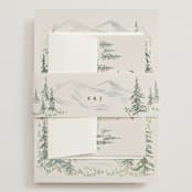 "Paradise" - Wedding Invitations in Forest by Petra Kern - Assembled with Belly Band