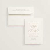 "spiku" - Wedding Invitations in Pearl by chocomocacino - Invitation with Envelope