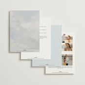 "Calm Water" - Wedding Invitations in Sky by Nicole Walsh - Back of Card Options