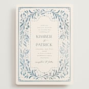 "Porcelain" - Wedding Invitations in Delft Blue by Ashley DeMeyere - Front