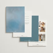 "Porcelain" - Wedding Invitations in Delft Blue by Ashley DeMeyere - Back of Card Options