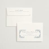 "Porcelain" - Wedding Invitations in Delft Blue by Ashley DeMeyere - FREE Recipient Addressing
