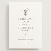 "Quintessential" - Wedding Invitations in Cotton by Everett Paper Goods - Front