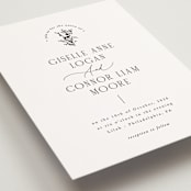 "Quintessential" - Wedding Invitations in Cotton by Everett Paper Goods - Detail