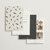 "Botanical Crest" - Wedding Invitations in Ink by Kelly Watkins - Back of Card Options