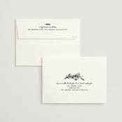 "Botanical Crest" - Wedding Invitations in Ink by Kelly Watkins - FREE Recipient Addressing