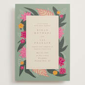 "Phool Bahar" - Wedding Invitations in Patta by Creo Study - Front