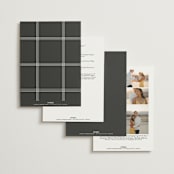 "Upper East" - Wedding Invitations in Charcoal by Megan Davis - Back of Card Options