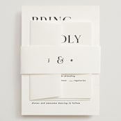"dance moves" - Wedding Invitations in Tuxedo by Angela Garrick - Assembled with Belly Band