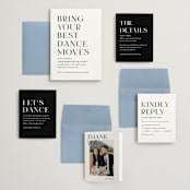 "dance moves" - Wedding Invitations in Tuxedo by Angela Garrick - Invitation Suite