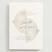 "Camille" - Wedding Invitations in Stone by Jackie Crawford - Front
