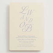 "Luxe" - Wedding Invitations in Ocean by Baumbirdy - Front
