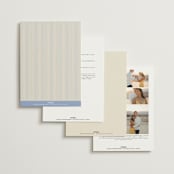"Luxe" - Wedding Invitations in Ocean by Baumbirdy - Back of Card Options