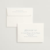 "Luxe" - Wedding Invitations in Ocean by Baumbirdy - FREE Recipient Addressing