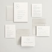 "Leighton" - Wedding Invitations in Lakeshore Blue by Jennifer Postorino - Invitation Suite