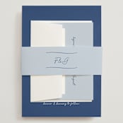 "strazzate" - Wedding Invitations in Santorini by chocomocacino - Assembled with Belly Band