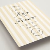 "Elegant and Formal" - Wedding Invitations in Sunshine by Jen Ramsey - Detail