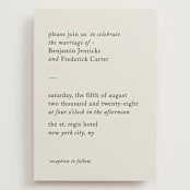 "Editorial" - Wedding Invitations in Forest by Bethan - Front