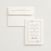 "Black Tie Elegance" - Wedding Invitations in Tuxedo by Nicoletta Savod - Invitation with Envelope