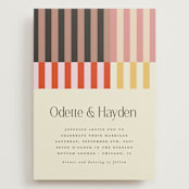 "Quilted Grid" - Wedding Invitations in Petal by Morgan Kendall - Front