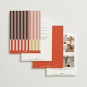 "Quilted Grid" - Wedding Invitations in Petal by Morgan Kendall - Back of Card Options