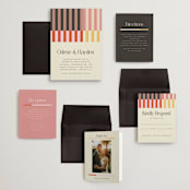 "Quilted Grid" - Wedding Invitations in Petal by Morgan Kendall - Invitation Suite