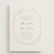 "delicate florals" - Wedding Invitations in Snow by Lori Wemple - Front