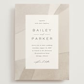 "Gossamer" - Wedding Invitations in Sandstone by Kate Ahn - Front