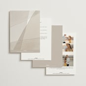 "Gossamer" - Wedding Invitations in Sandstone by Kate Ahn - Back of Card Options