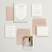 "Vintage Whimsy" - Wedding Invitations in Bluebell by Corinne Malesic - Invitation Suite