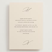 "Infinite" - Wedding Invitations in Ivory by Angela Thompson - Front